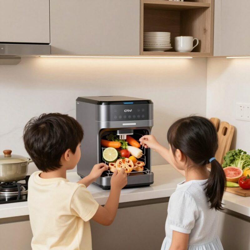 เครื่องย่อยสลายเศษอาหาร CiviO ในครัวเรือน เครื่องย่อยสลายเศษอาหาร CiviO ในครัวเรือน